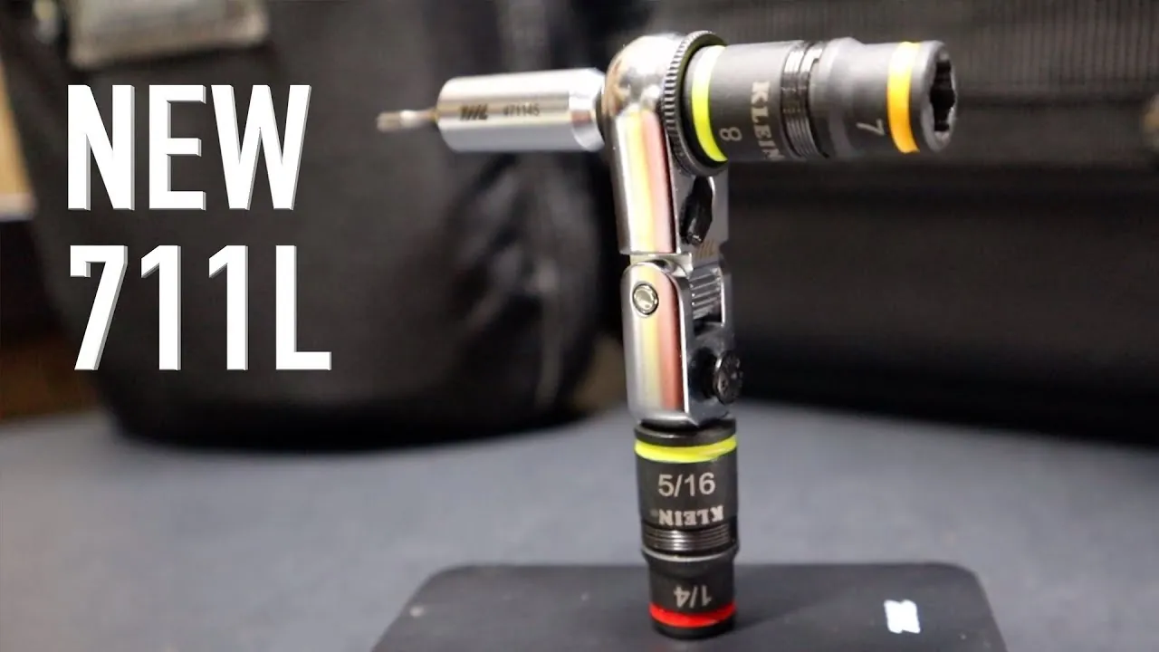 NEW 711L Flex Head EDC Ratchet Klein Flip Sockets