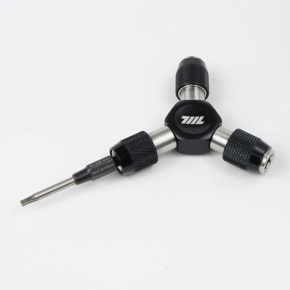 EDC Yドライバー｜3ウェイ1/4″六角ビットドライバー（ブラック）-02